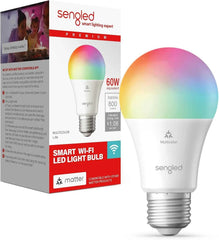 Sengled Bombilla LED Inteligente Multicolor | Compatible con Alexa y Matter, 60W Equivalente, Wi-Fi 2.4 GHz