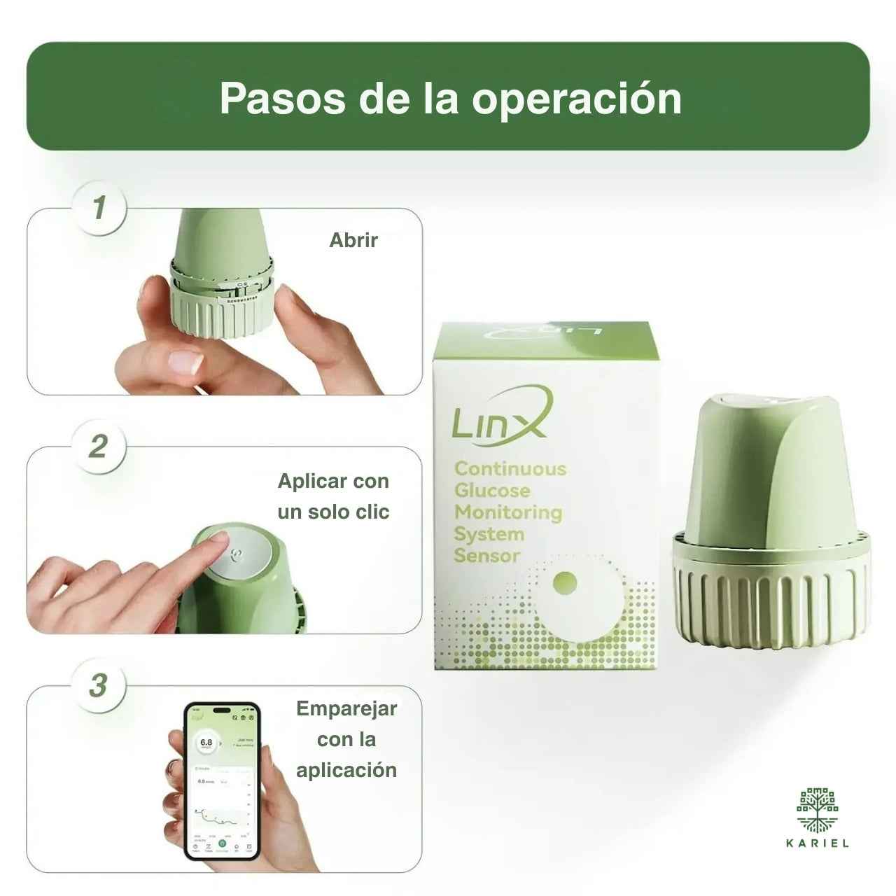 Monitor Continuo de Glucosa LINX